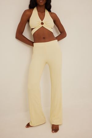 Off White High Waist Structured Trousers