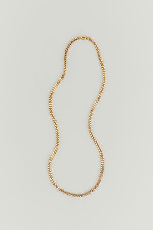 Gold Gold Plated Chain Necklace