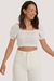 Structured Anglaise Crop Top